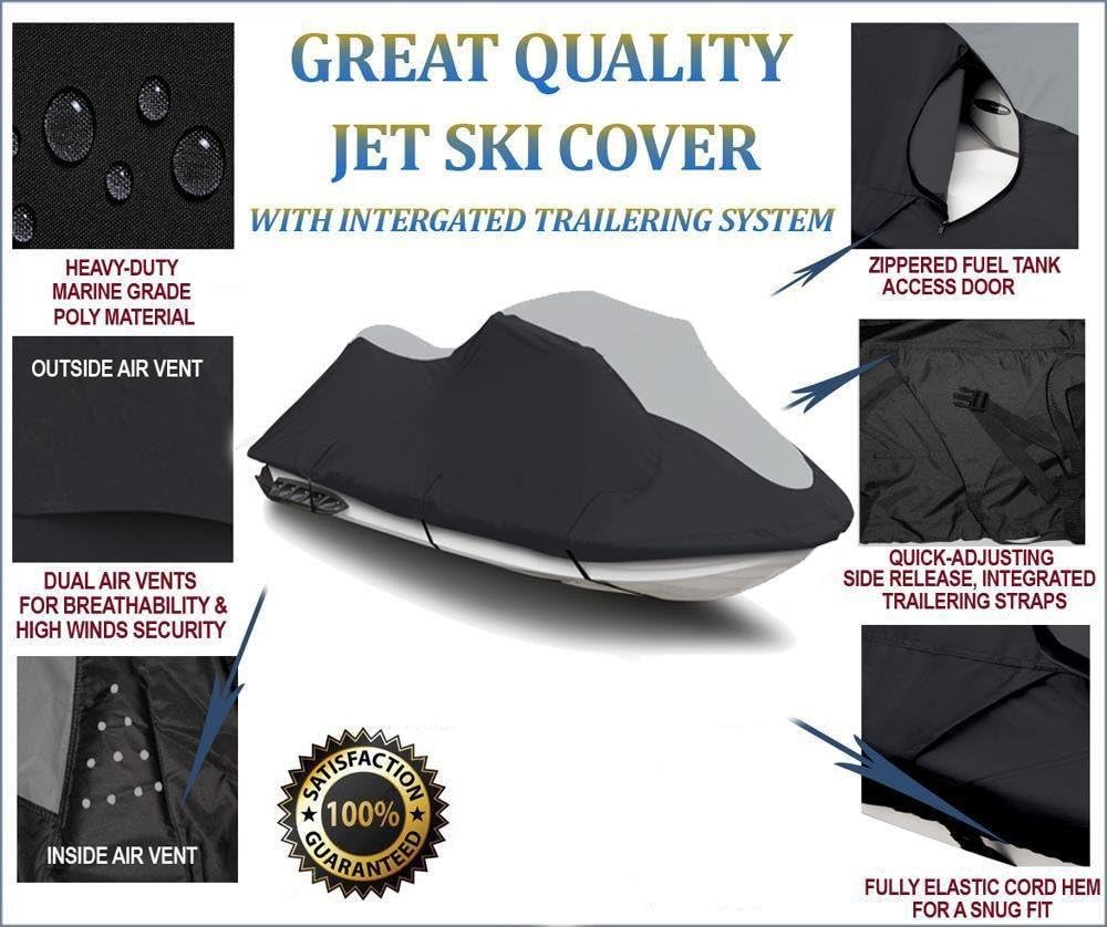 Black/Grey Heavy-Duty PWC Cover C392392