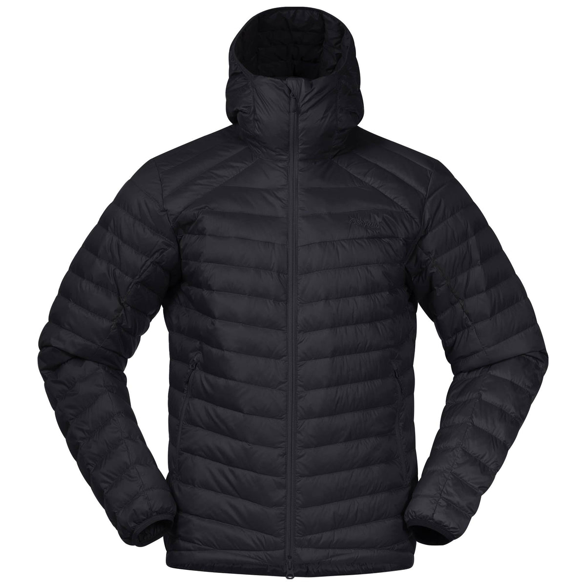 Black Down Jacket with Hood L963782