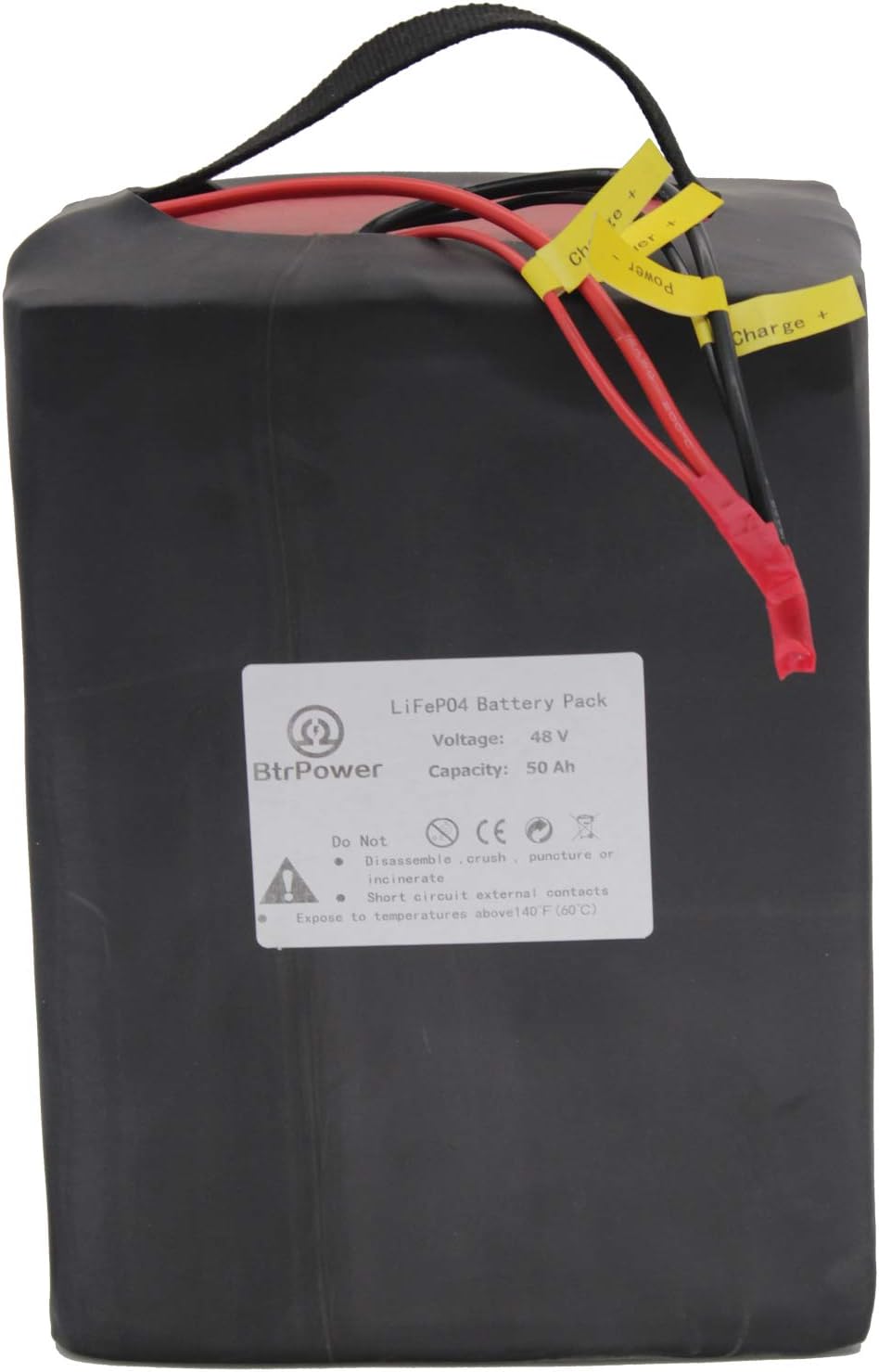 48V 10AH-50AH Lithium ion LiFePO4 Battery Pack with 5A Charger and 50A BMS U4868