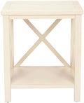 White Cross Back End Table R49341