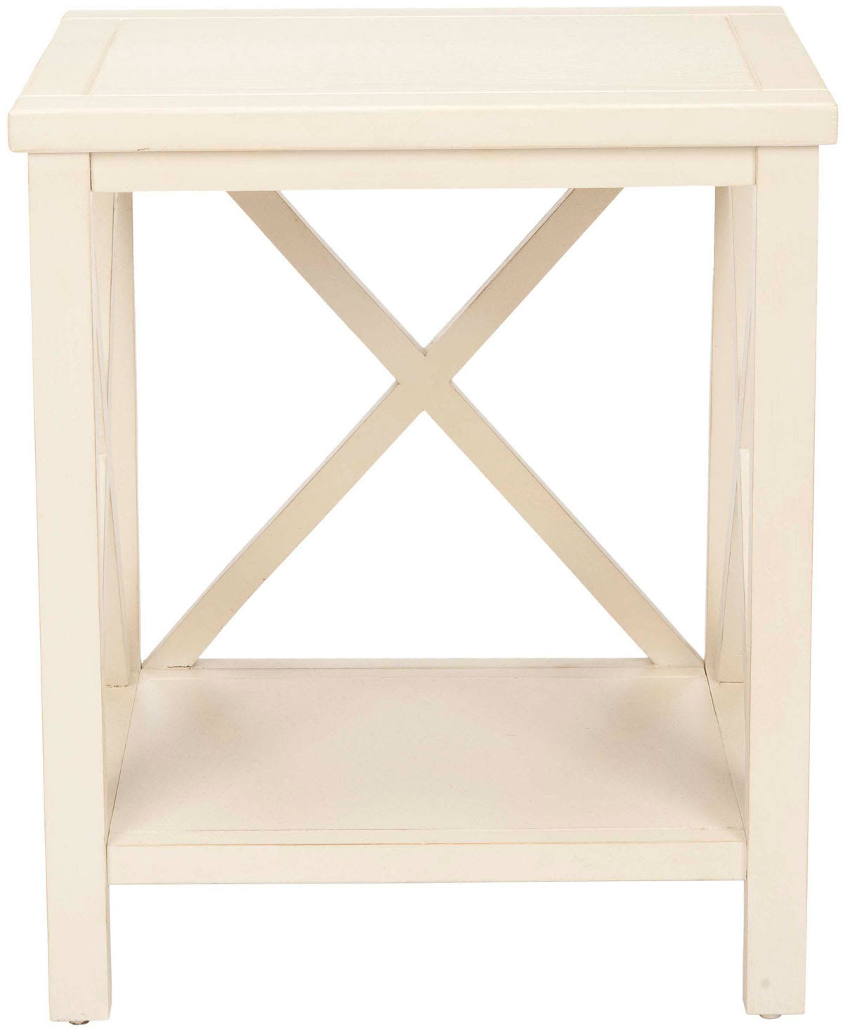 White Cross Back End Table R49341