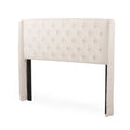 Full/Queen Tufted Wingback Fabric Headboard L296019