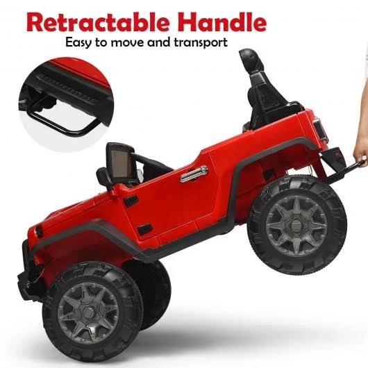 12V Red Ride on Truck J325946
