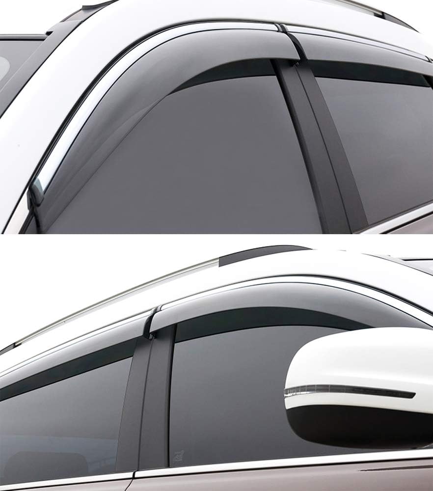 Car Window Visor Vent Shade Deflector Sun Rain Fog Guards F583904