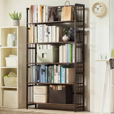 Solid Wood Etagere Bookcase 5 Shelves B582