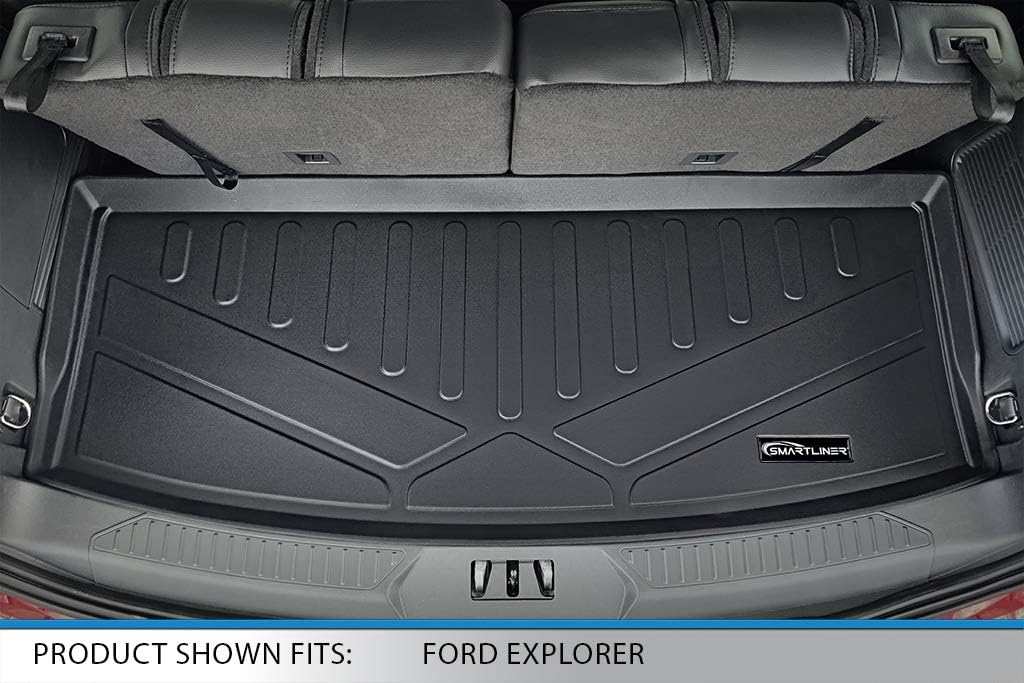 Black 3 Row Floor Mats and Cargo Liner Set F98073