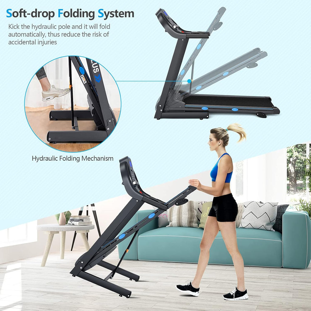 Foldable Treadmill with LCD Display W9014