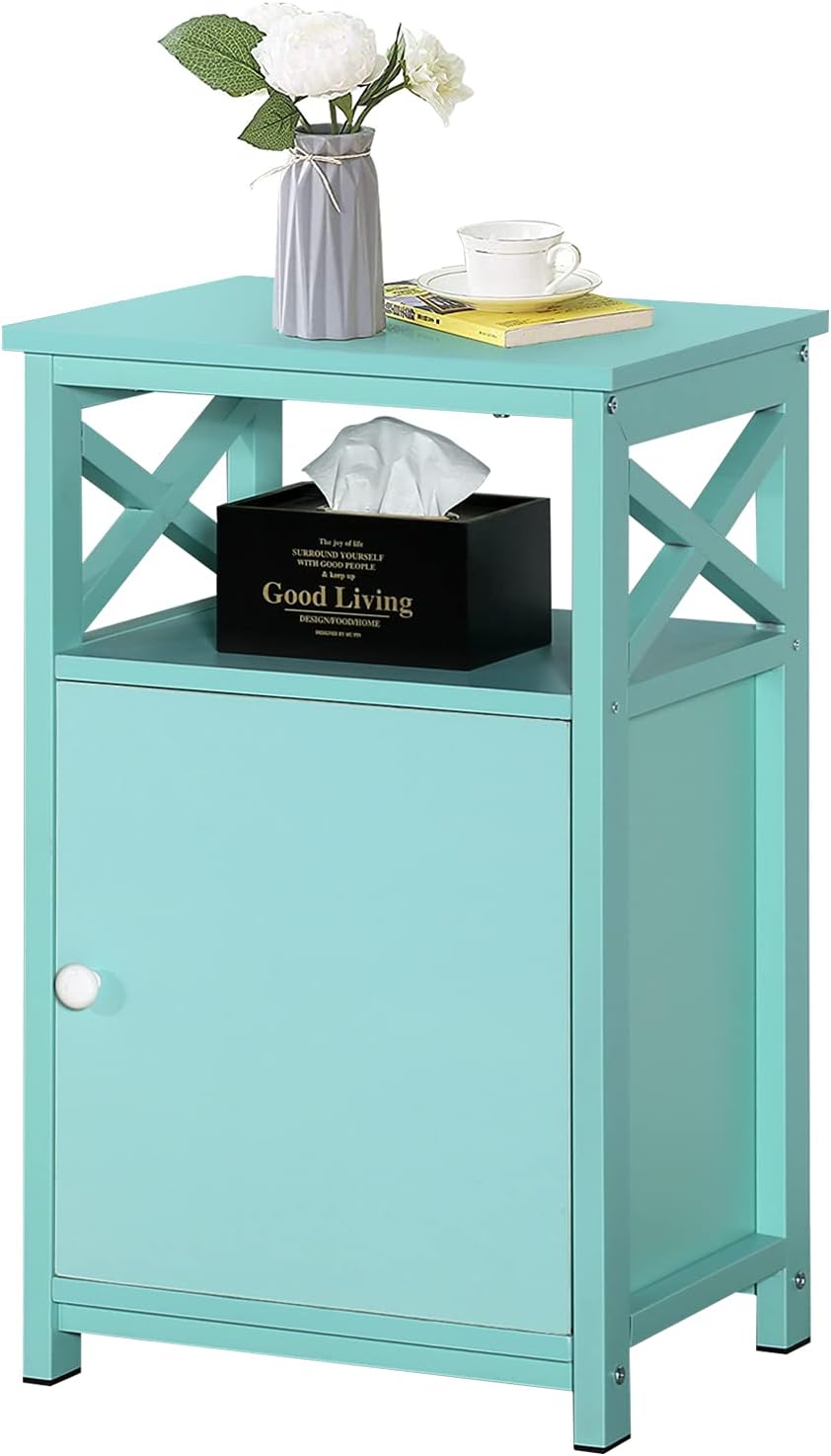 Brown Storage Cabinet and Drawer Nightstand G884