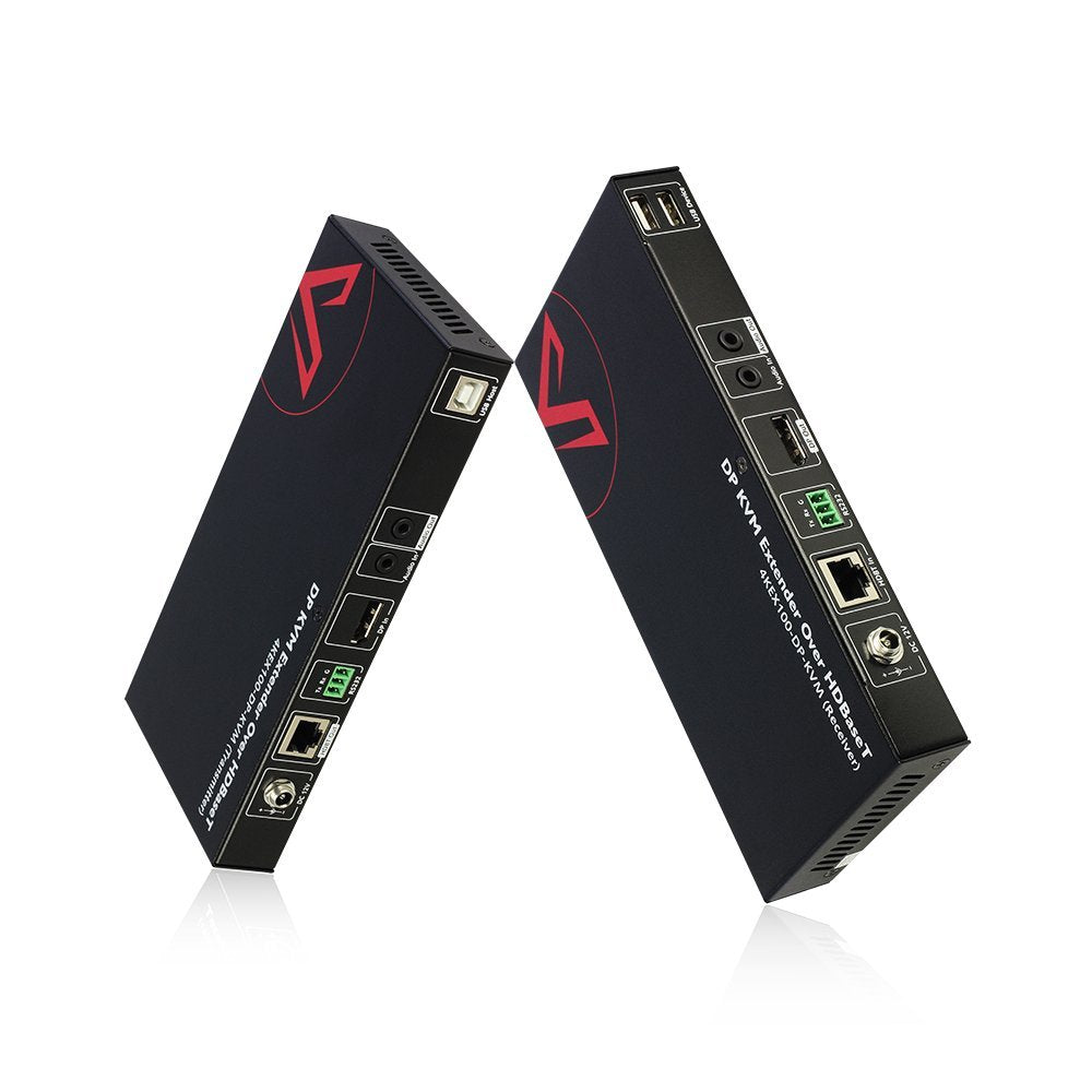 HDMI USB Extender KVM, 100m 4K 60Hz Over Cat5e/6a, 4 Ports USB2.0, POE V206