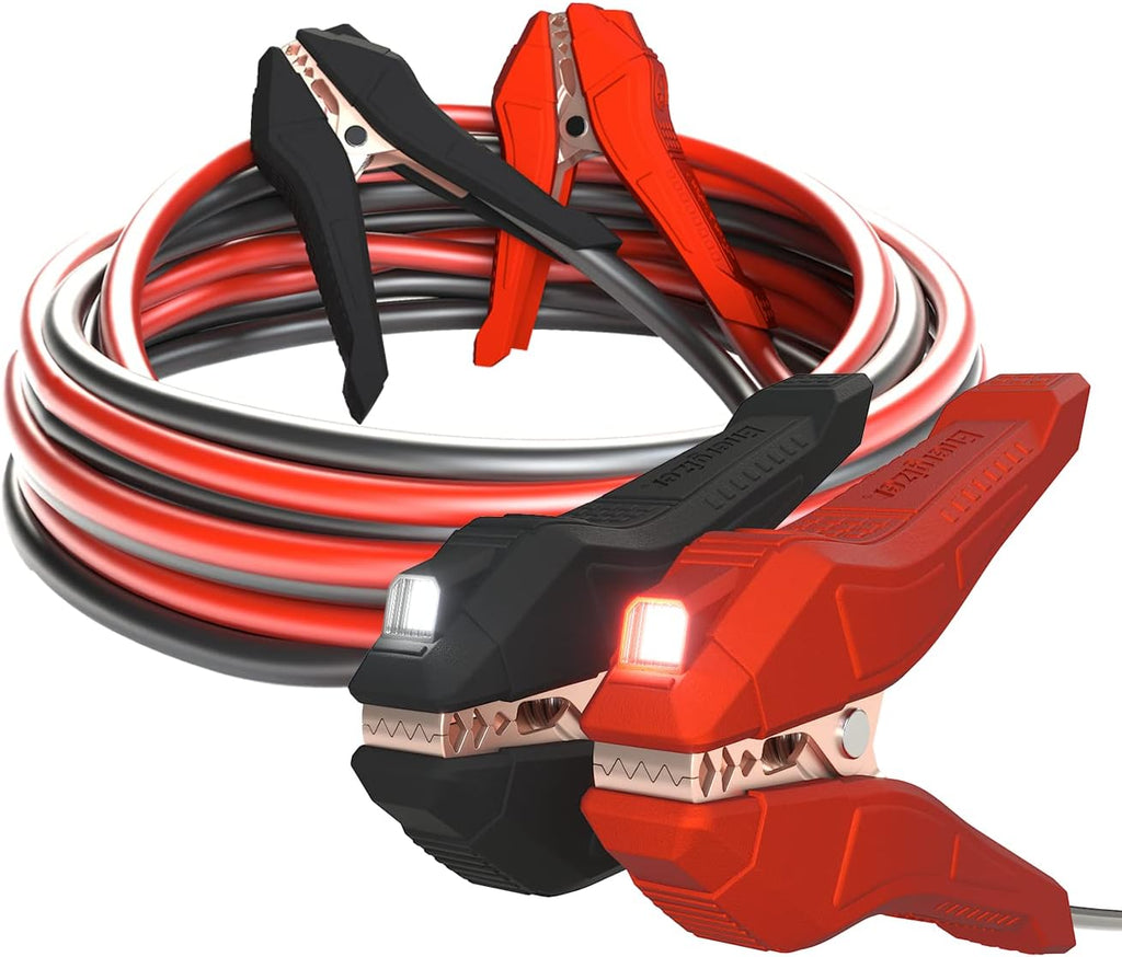 Heavy Duty Jumper Cables with LED Lights and Carrying Bag H91313