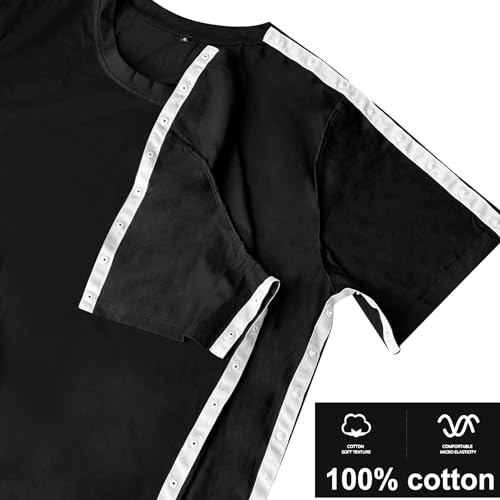 Tear Away Short Sleeve Full Open Side Snap Shirts F61111