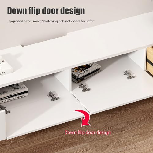 Grey 120cm Wall Mounted TV Stand with Drawers L792