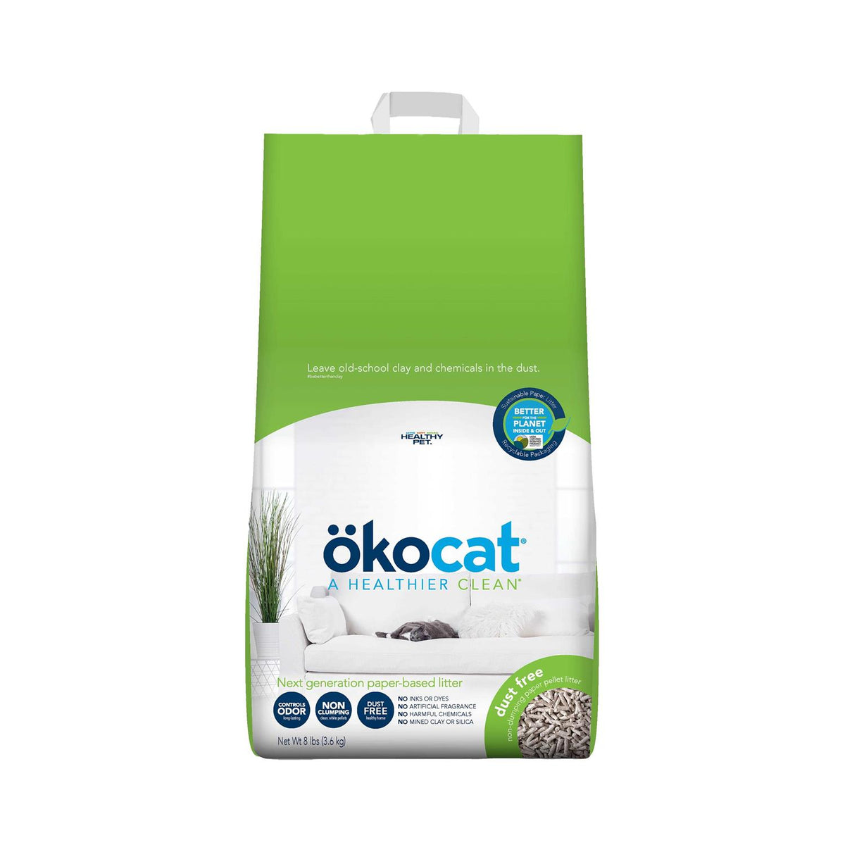 Dust Free Non-Clumping Paper Pellet Cat Litter M458725