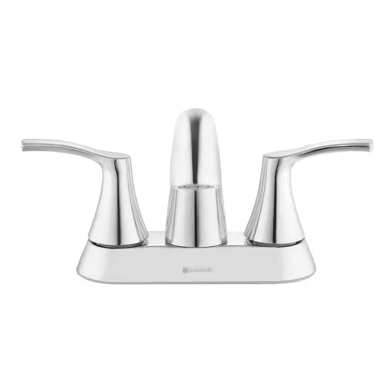 Centerset Double-Handle High-Arc Bathroom Faucet in Chrome N1793