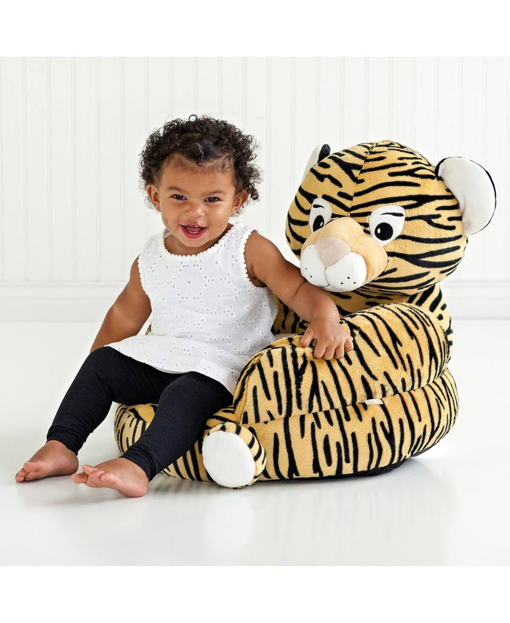 Orange Plush Tiger Character Chair R626