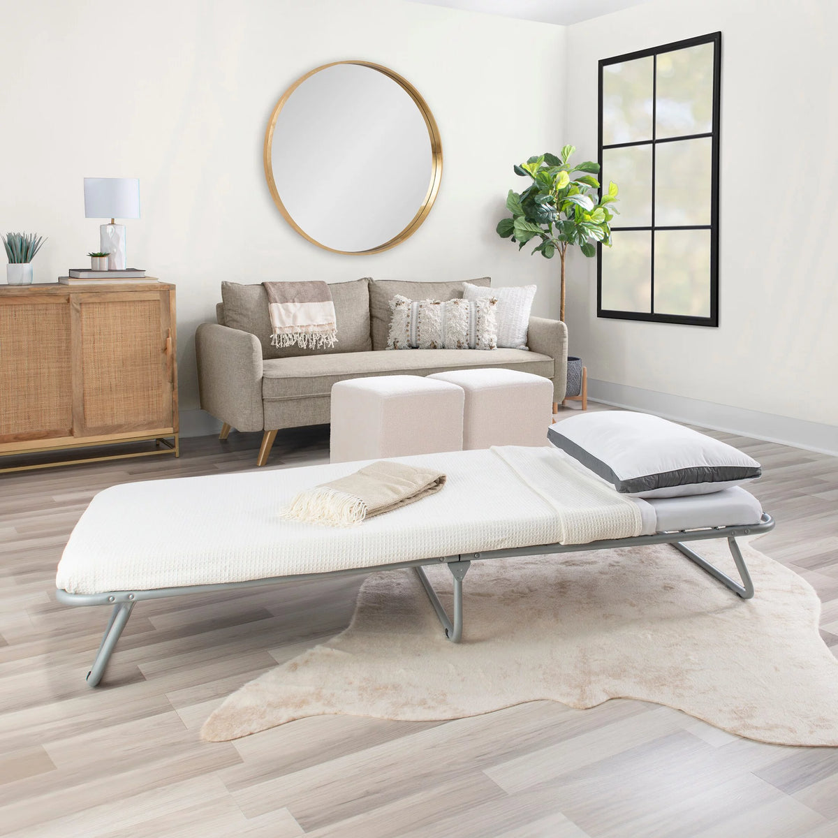 Folding Cot Bed with 2 inch Foam Mattress G430