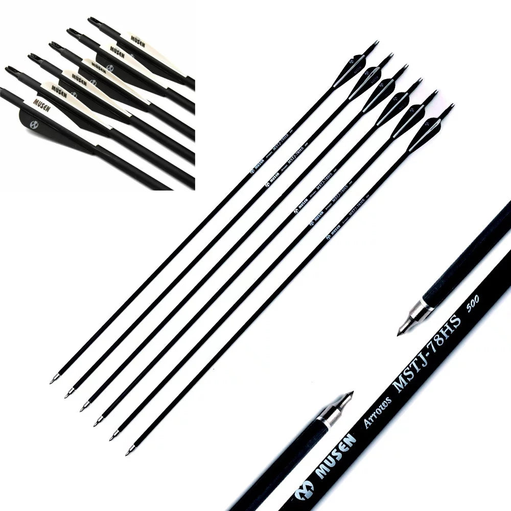 32 inch Carbon Fiber Archery Arrows 12PCS C613