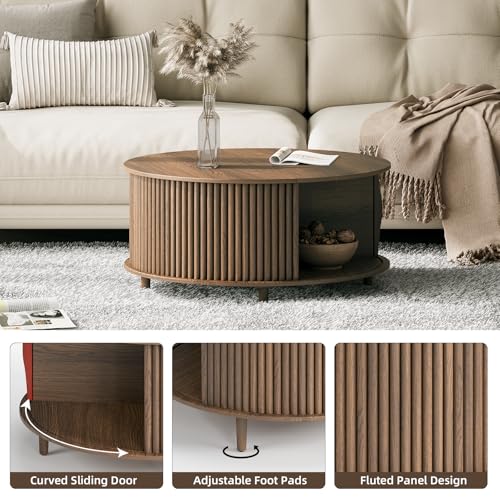 Lift Top Coffee Table with Storage Shelf W5268