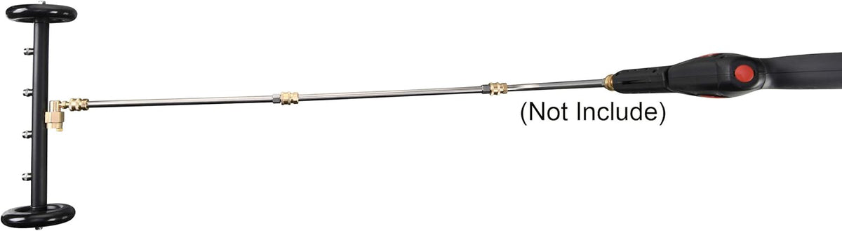 16 Inch Underbody Car Wash Water Broom with 3 Pieces Extension Wand, 4000 PSI V23734