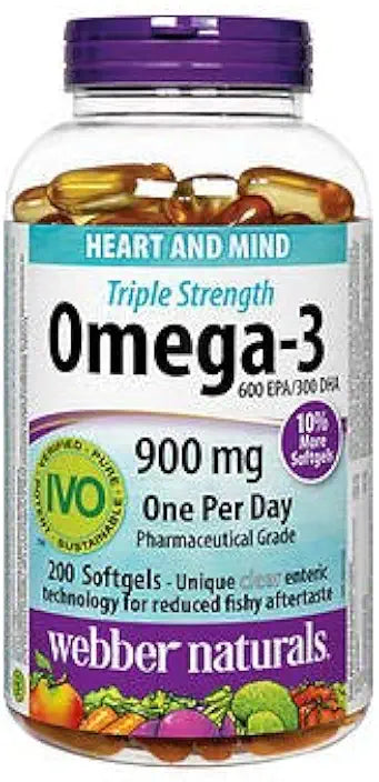 Triple Strength Omega-3 Enteric Coated 900 mg Softgels G441416