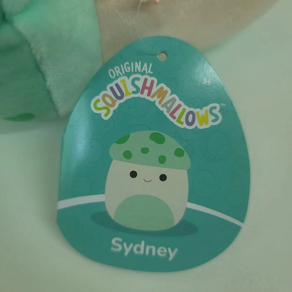 7 Inch Light Green Mushroom Plush Stuffed Toy E285
