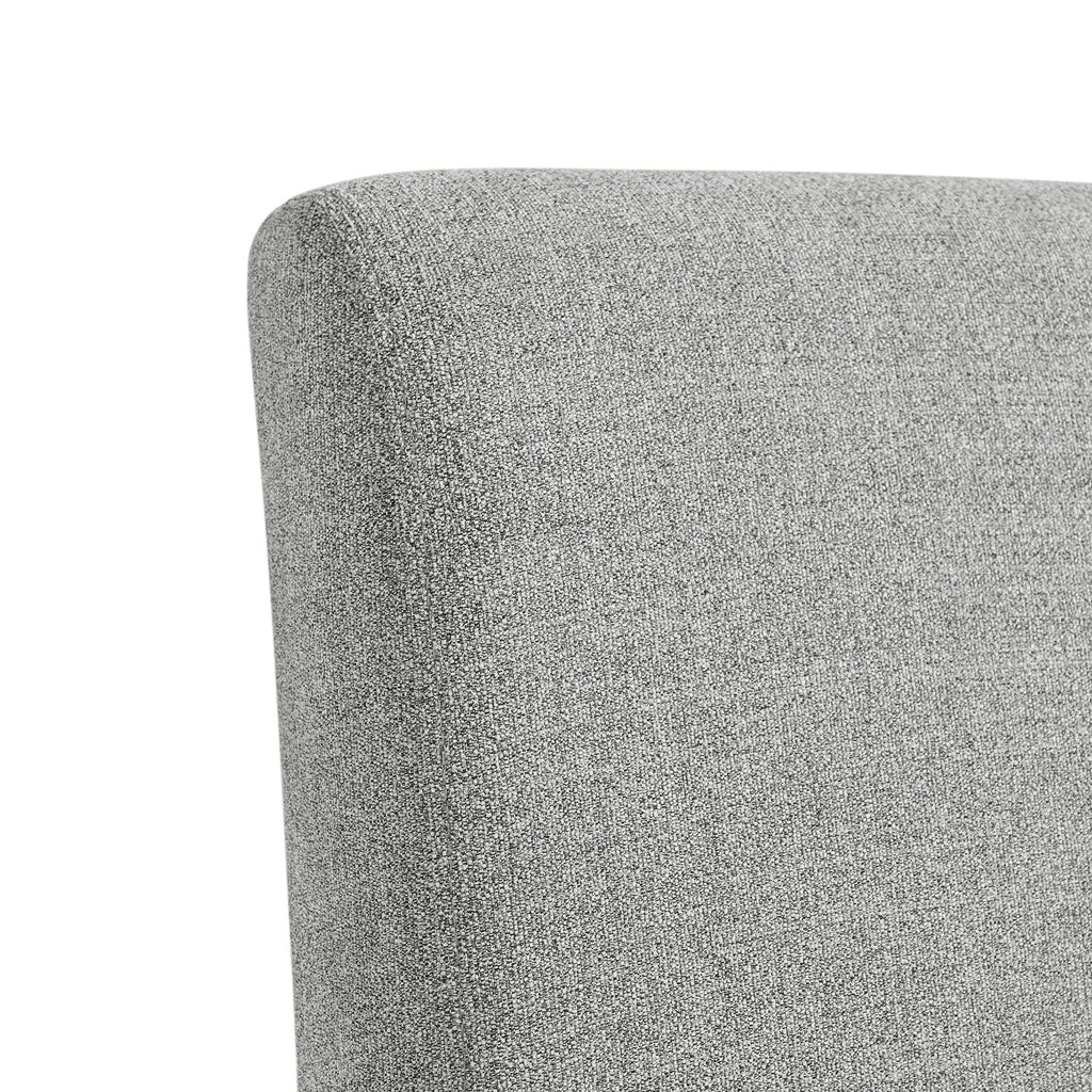 Gray Upholstered Arm Chair Set D147