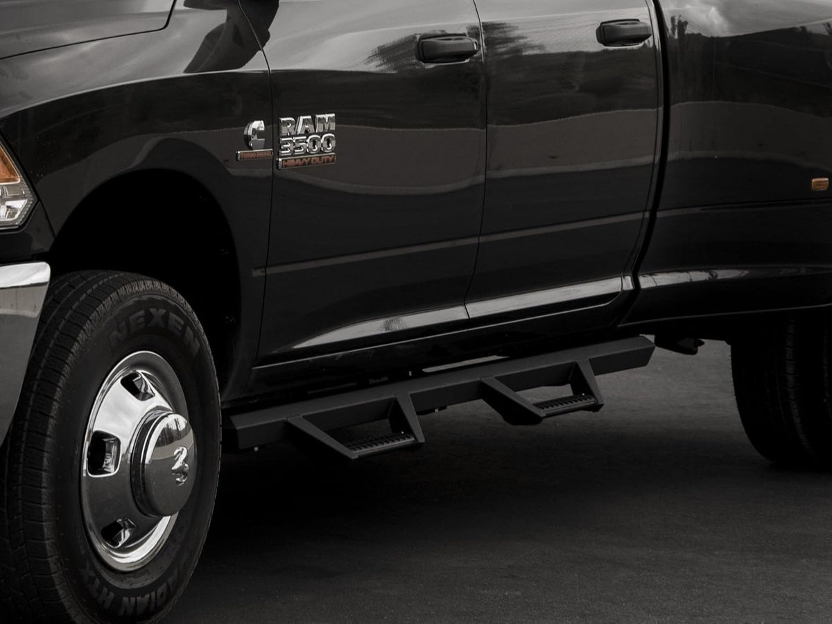 Matte Black Drop Step Bars L7765