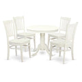 Linen White 5 Piece Dining Set G516490
