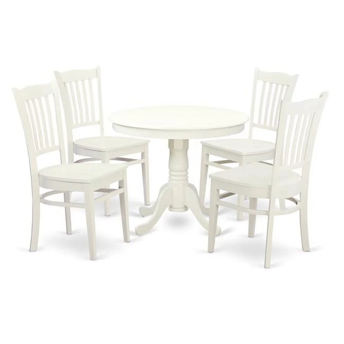 Linen White 5 Piece Dining Set G516490