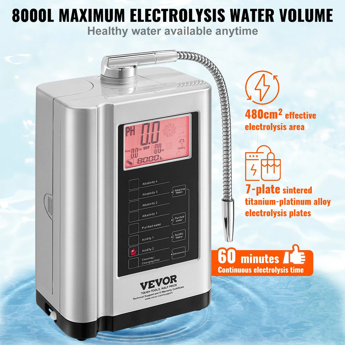 Alkaline Water Ionizer Machine A10876