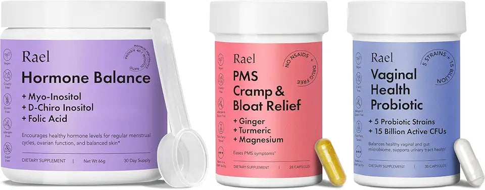 Hormone Balance & Probiotics & PMS Supplement Bundle W767