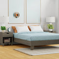 Queen Wood Bed Frame with Pine Slats J8182