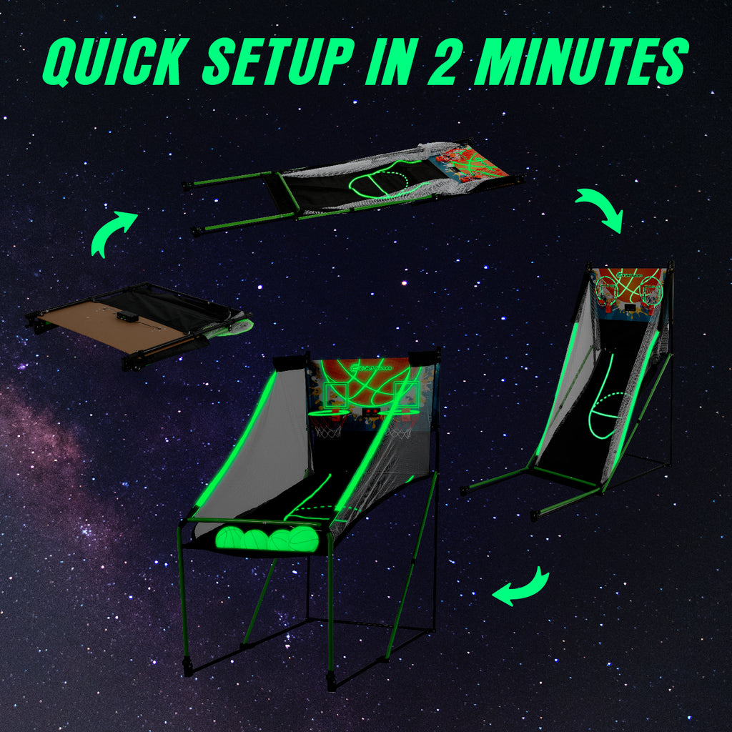 Glow in The Dark Basketball Arcade Game L472647