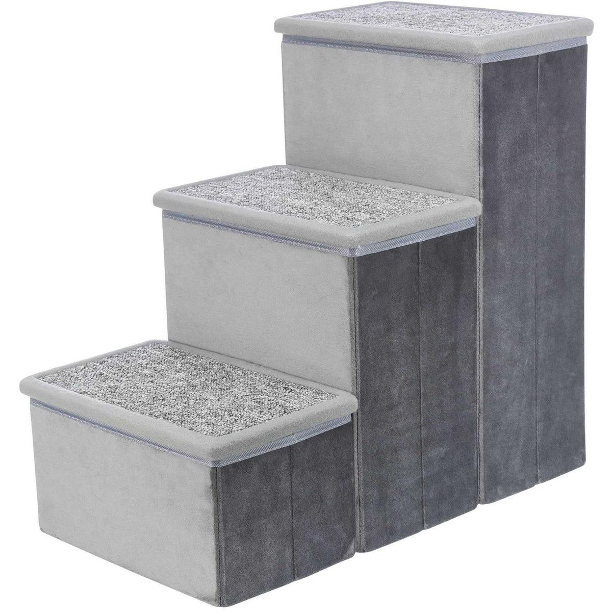 Foldable 3-Step Pet Stairs with Storage R441859