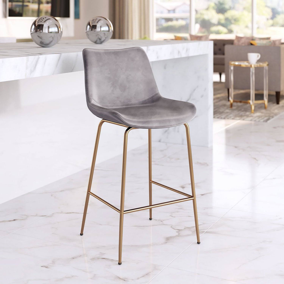 Green Counter Chair S40032