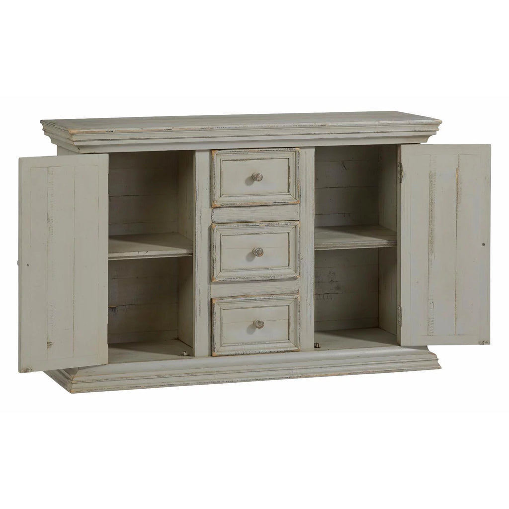 Antique Gray Wood Accent Credenza/Console W81355