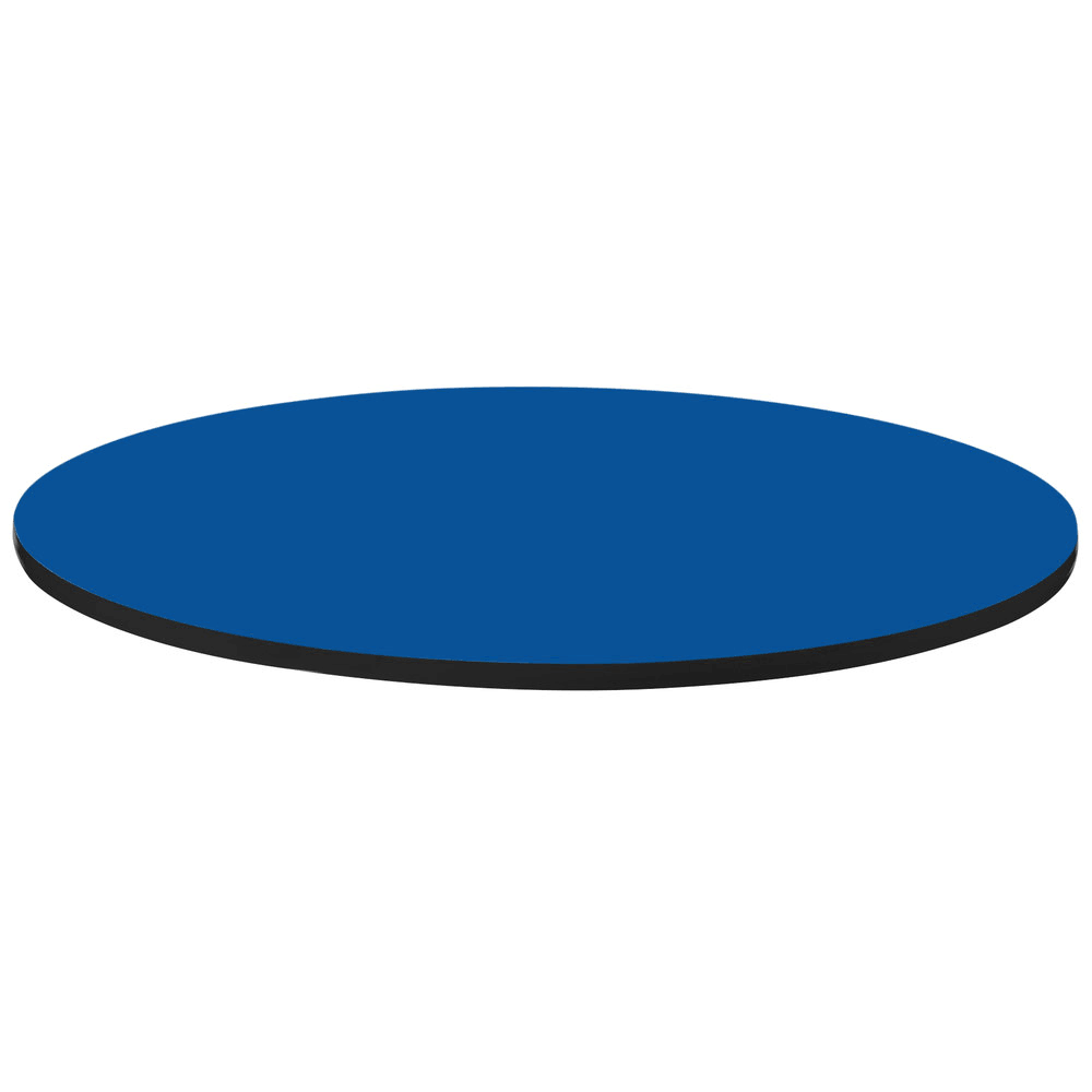 Round Cafe Breakroom Top in Blue 60 in. B846