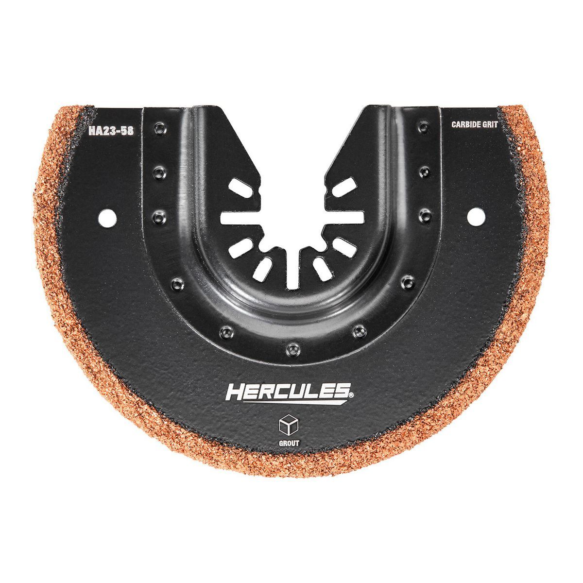 3-5/8 in. Carbide Grit Half-Moon Oscillating Multi-Tool Blade E656316