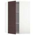 White Corner Wall Cabinet with Shelves T3597