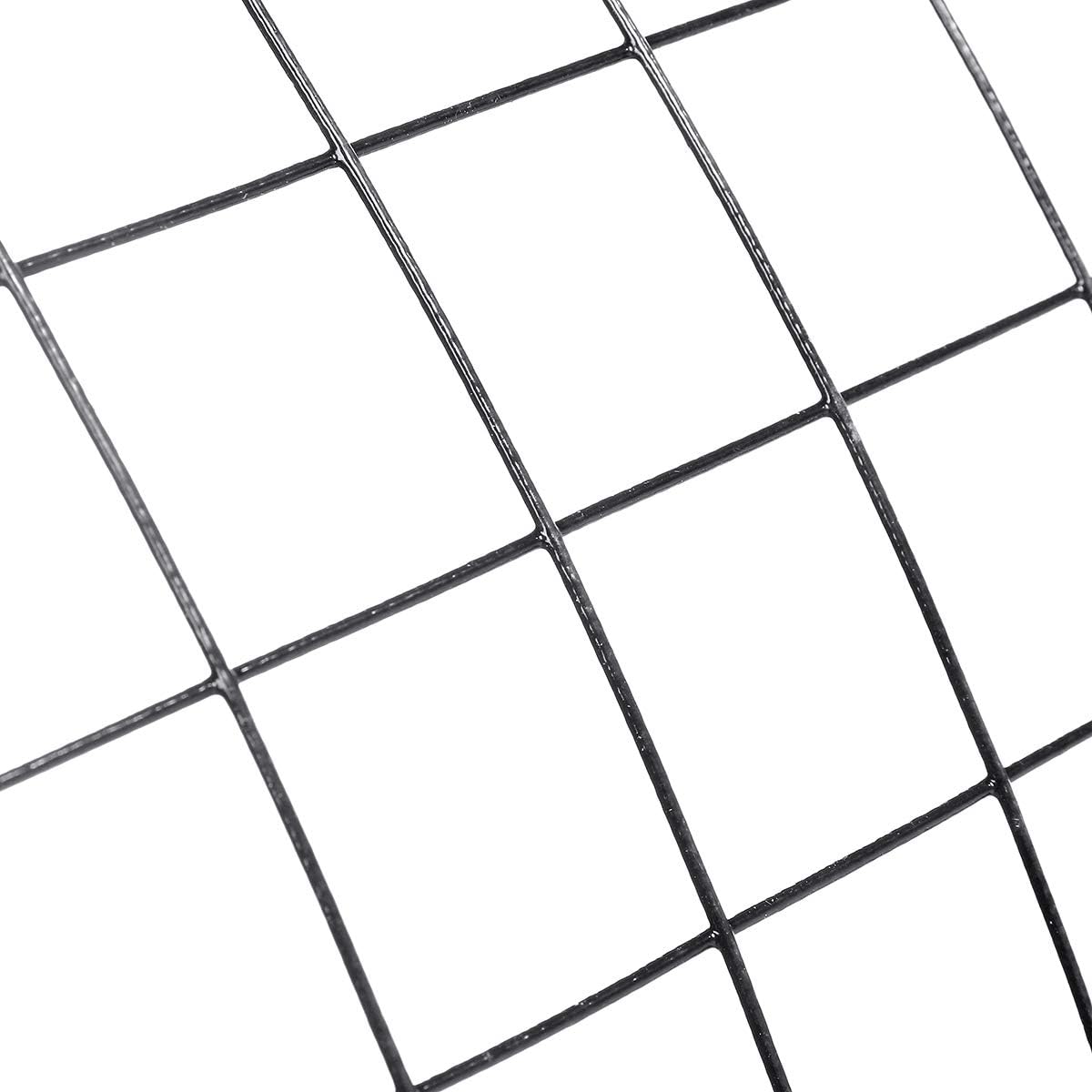 Black Vinyl Coated Wire Mesh 2ft x 50ft 16 Gauge Hardware Cloth F3483