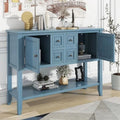 Dark Blue 46'' Entryway Table with 2 Doors and 4 Drawers H3232