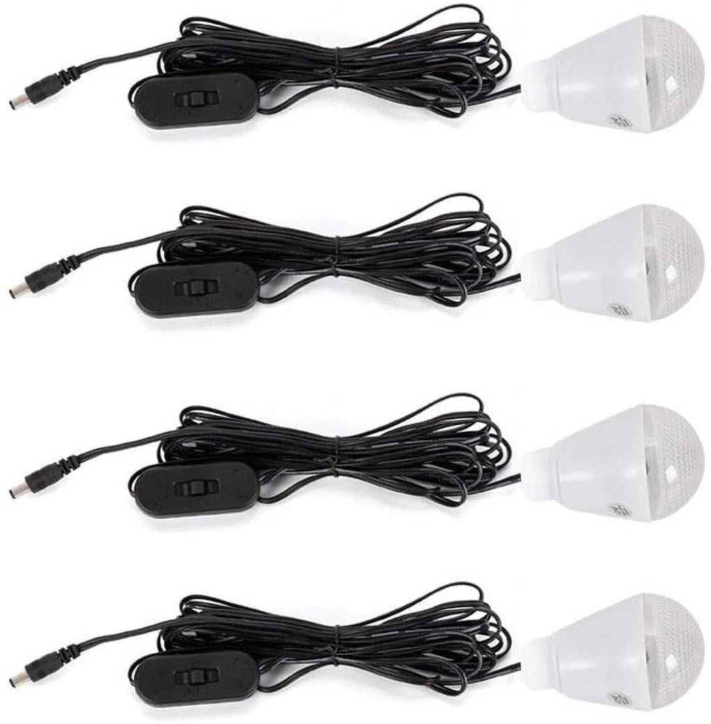 12V 4A Portable Power Station with 4 LED Bulbs R3695