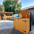 Double Garbage Can Storage Shed U729458