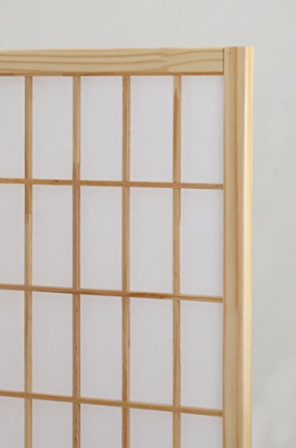 Natural 4 Panel Room Divider C9631