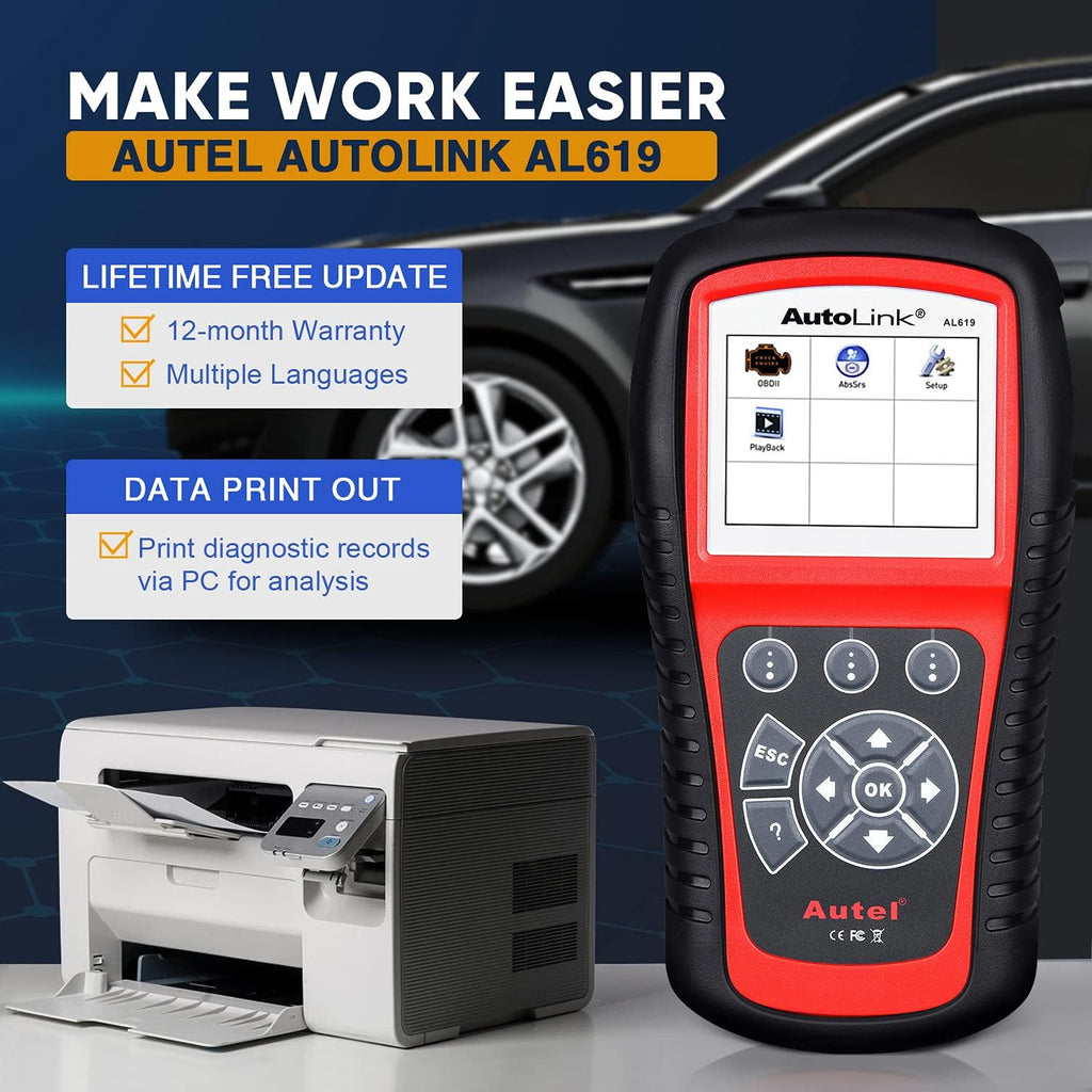 OBD2 Scanner with ABS and SRS Airbag Diagnostic K771