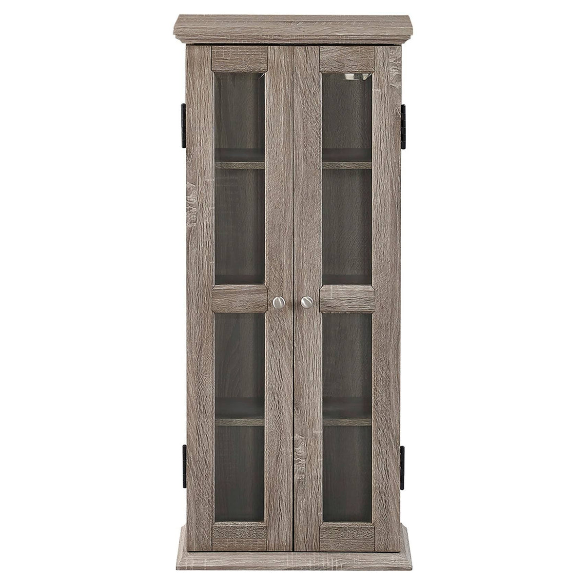 Wood Media Storage Tower Cabinet T101
