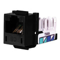 Black Cat6 Jack 25pk L781