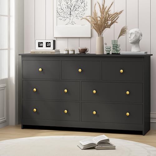 White 7 Drawer Wooden Dresser A320808
