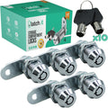 7/8” 5-Pack Metal Cam Locks with 10 Keys D63714