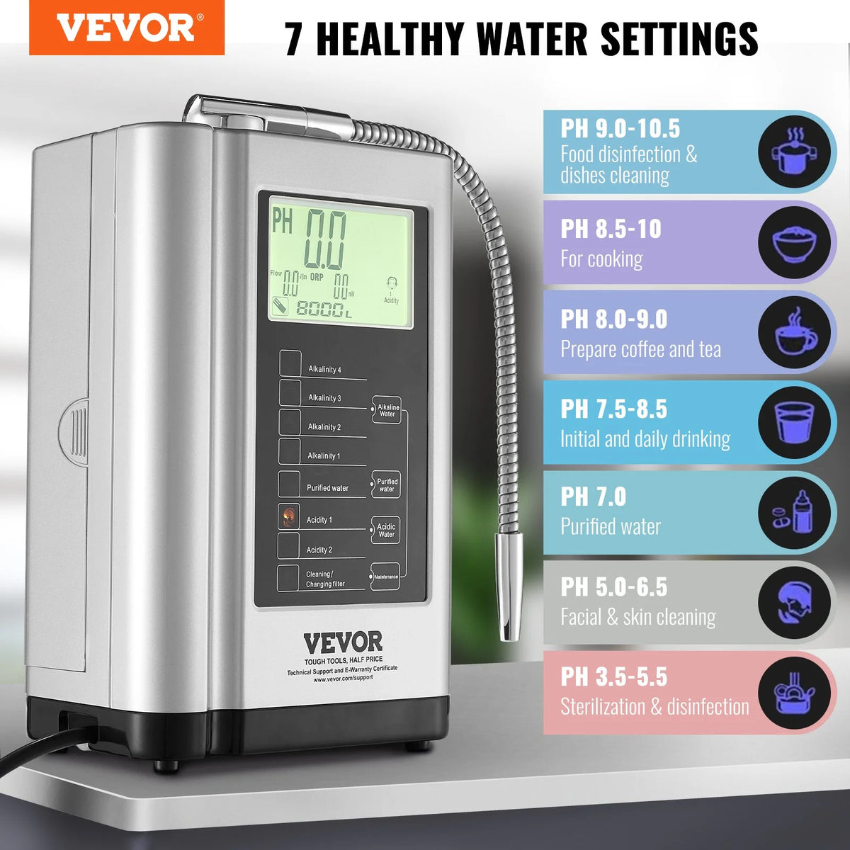 Alkaline Water Ionizer Machine A10876
